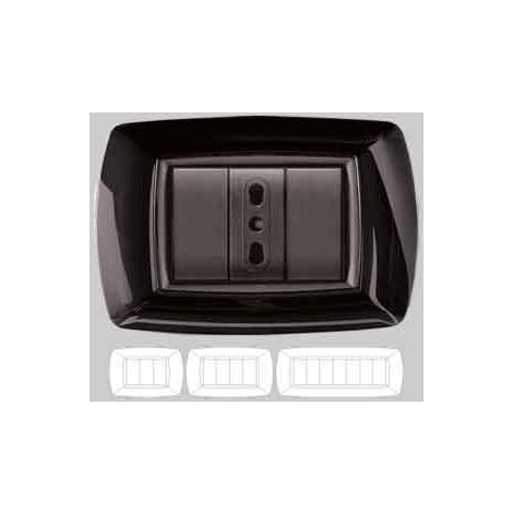 Mascherina Mylife 7 Moduli Nero - Elettrocanali Pratici E Funzionali - Foto 3