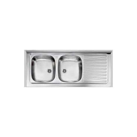 Lavello Da Incasso In Acciaio Inox, 1 Vasca Da 80 Cm Con Gocciolatoio A Destra – Perfetto Per La Cucina