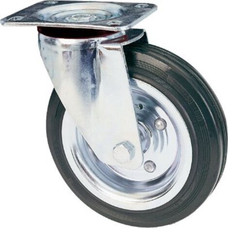 Ruota Industriale Kippen 1601A Con Piastra Girevole - Ø100mm, Portata 100kg | Per Carrelli E Attrezzature - Foto 6