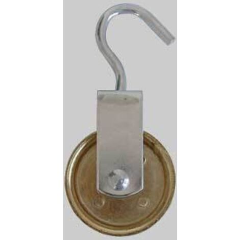 Carrucola Stendibiancheria Con Ruota Ottonata Misura 35 Mm Conf. 24 Pz - Foto 3