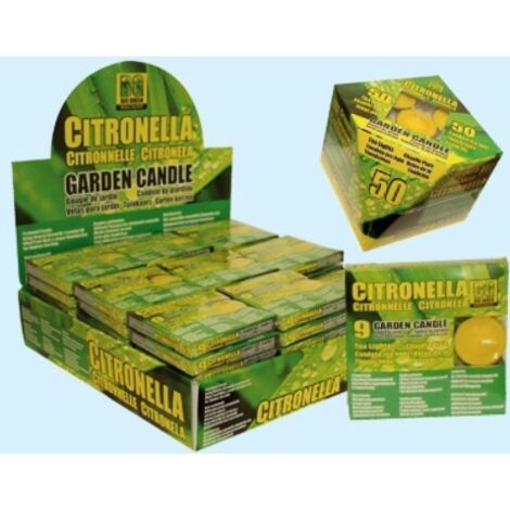 Ceri alla citronella con vaso in stagnola di alluminio segna passi per
