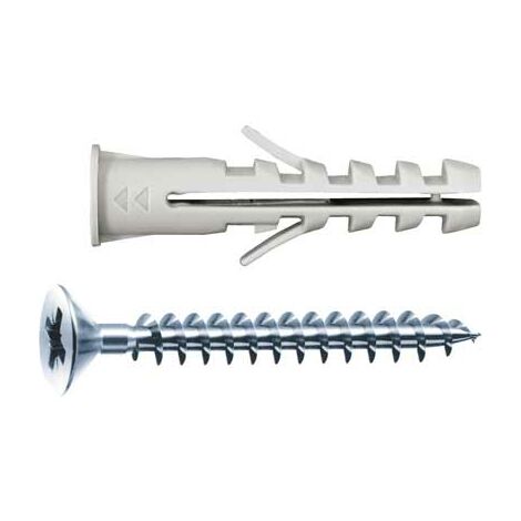 Tassello Ad Espansione TOX Barracuda 8x40mm - 10 Pezzi, Nylon, Per Calcestruzzo E Mattoni Pieni