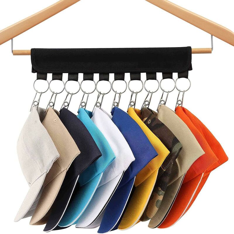 Porte-chapeaux Mural 2 Pièces - Organisateur Pratique Pour Casquettes Et Chapeaux - Gain De Place