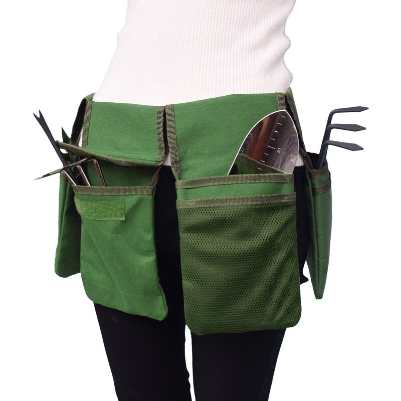 Vert-Ceinture Porte-Outils Professionnelle Sac à Outil avec Multi Poches  Sac à Outil Étanche Ceinture à Outils en Toile Imperméable Sac de Taille  pour