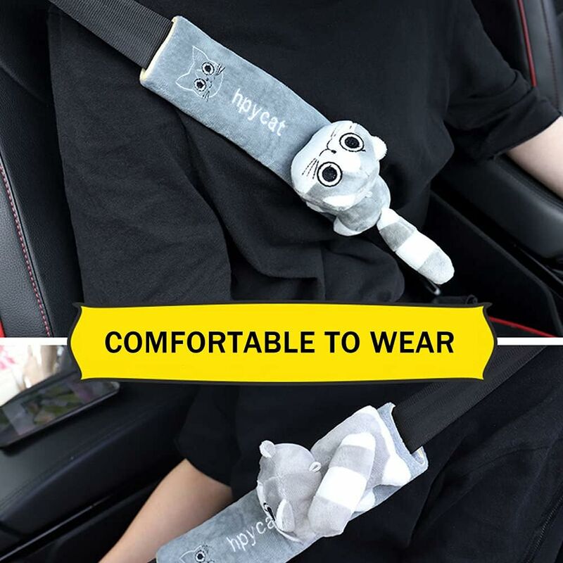 Ceinture de voiture grossesse âgée siège enfant obésité, ceinture de  sécurité homologuée (blanc)