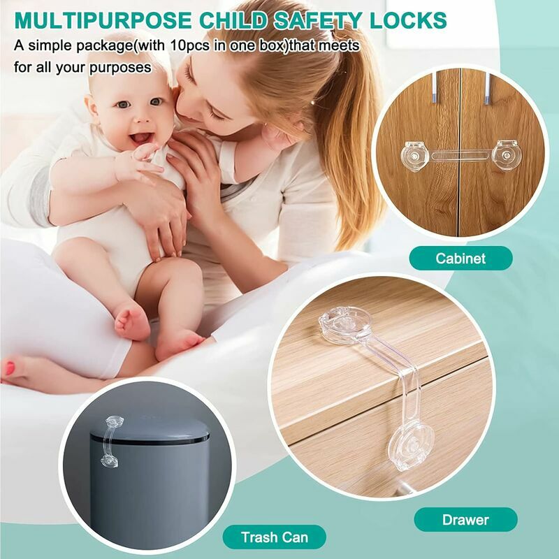 Bloc Porte Tiroir Securite Bebe, 10 PCS Kits Sécurité de Bébé Enfants,  Bloque Porte Placard Fenêtre Securite Bébé, Sécurité Serrures Enfant pour  Postuler à Tiroirs, Protection Sécurite Domestique : : Bébé et