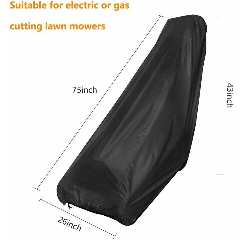 Housse de tondeuse à gazon,188X63.5X99cm, étanche, étanche à la