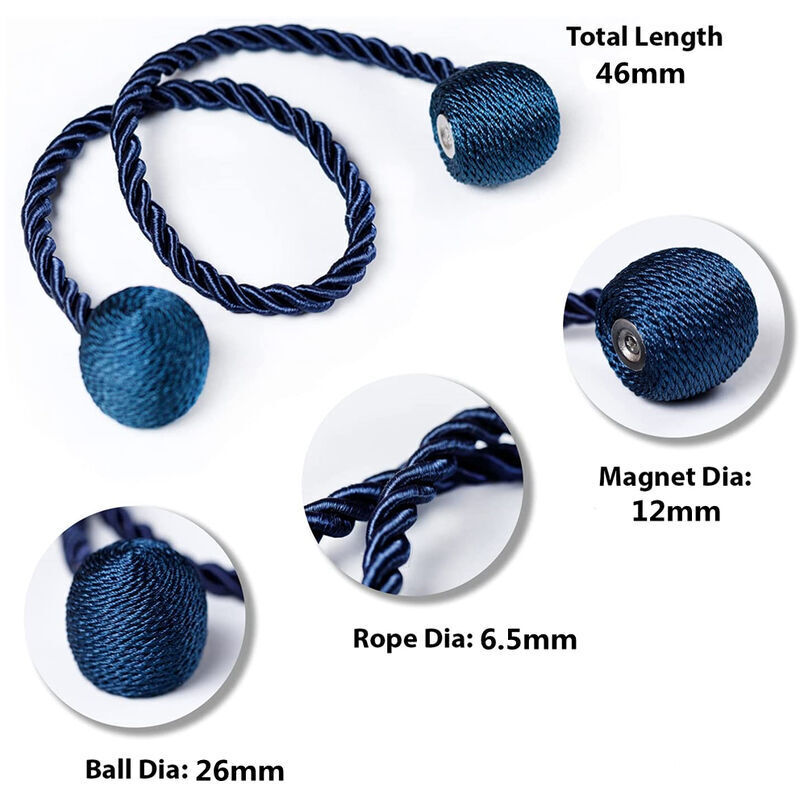 Aimants Pour Rideaux 8 Paires Argenté - Attaches Magnétiques Fortes Pour Rideaux De Douche Et Maison