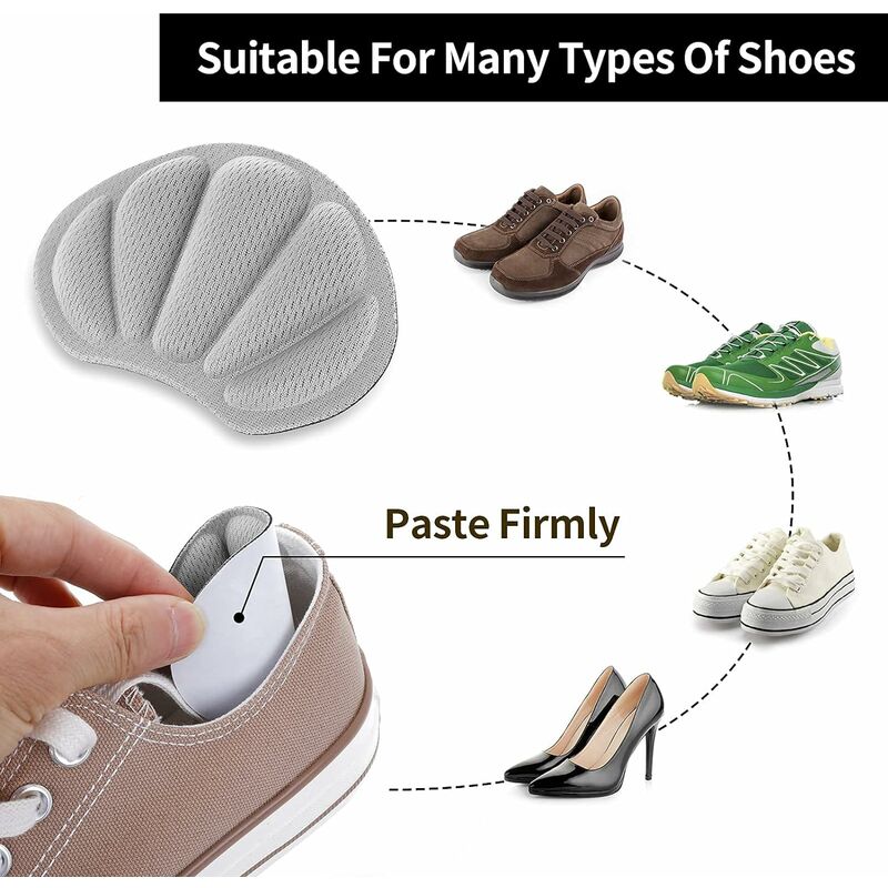 2 paires de protege talon invisible silicone friction chaussures ampoules
