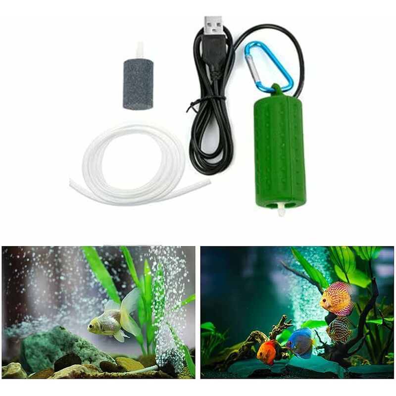 Mini pompe à Air USB Ultra silencieuse pour Aquarium, compresseur d'air,  pompe à oxygène avec pierre à bulles, accessoires de Terrarium aquatique -  AliExpress