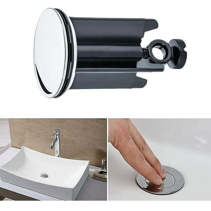 Lot De 2 Bouchons De Baignoire Universels Avec Chaîne Inox – Anti-Odeur Et Anti-Fuite Pour Évier, Lavabo & Baignoire
