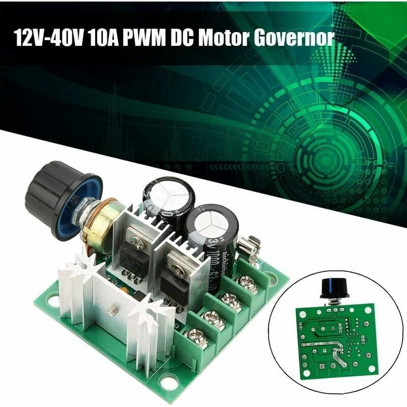 12V-40V 10A Modulation PWM DC Motor Speed Control Switch Governor  Régulateur De Vitesse