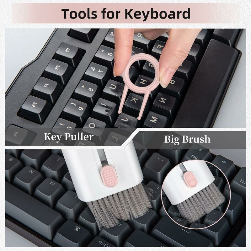 Nettoyeur de clavier 7 en 1 - Cleaner de clavier - Kit de nettoyage Airpods  