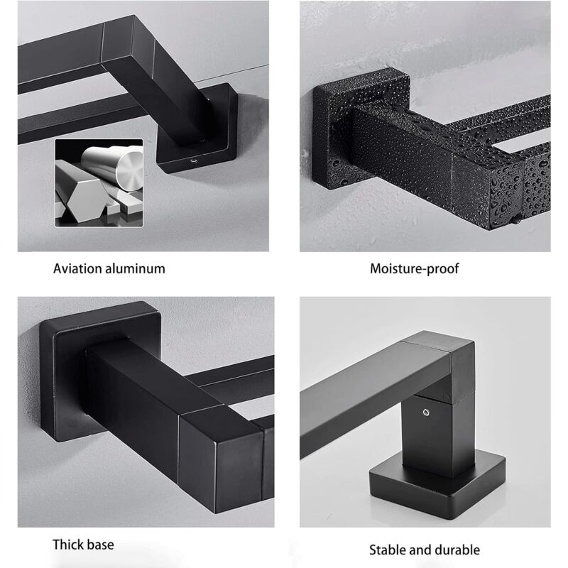 TZF-Lot De 6 Crochets Porte-serviettes Auto-adhésifs, MECKILY 8kg 3m Crochets Muraux En Acier Inoxydable Brosse Porte Serviettes Porte Serviettes En Acier Inoxydable Sans Percage Gouttelettes D Eau