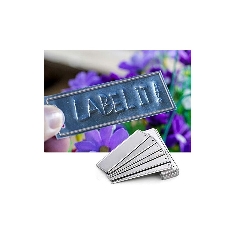 25 Étiquettes En Aluminium Pour Plantes - 80x46 Mm - Jardin, Serre, Marquage Arbres