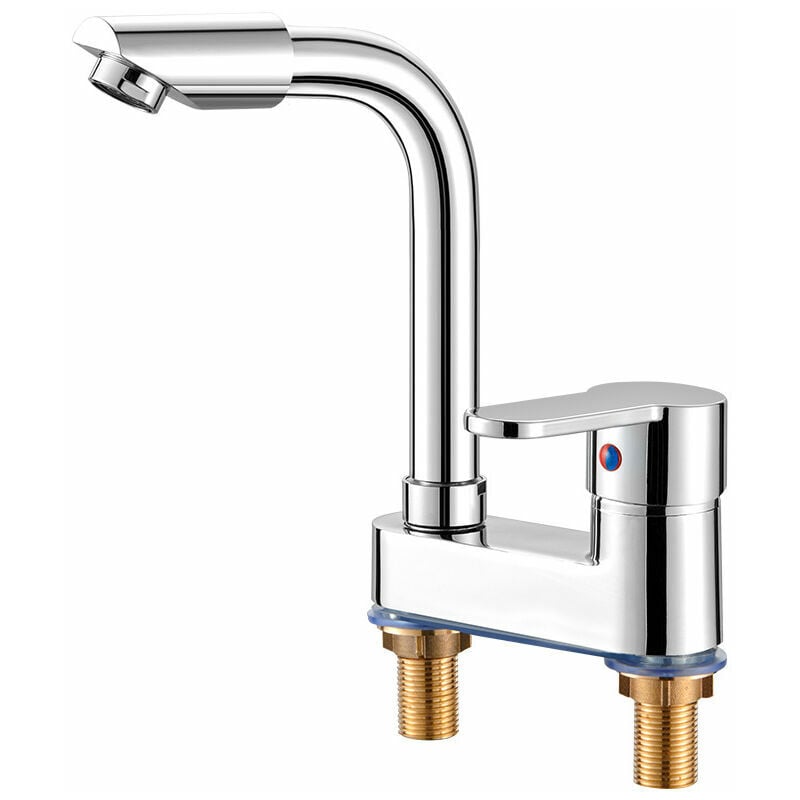 Briwellna – robinet chauffe-eau électrique 2 en 1, robinet de lavabo, eau  chaude et froide, sans réservoir, mélangeur, 220V