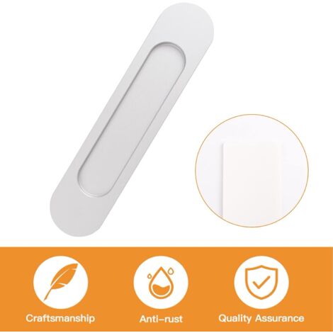 Tirettes Ovales Encastrées Pour Portes Coulissantes, 2 Tirettes