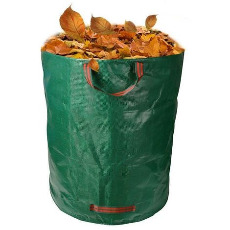 Lot de 2 sacs à déchets de jardin de 150 l – Sacs poubelle robustes avec  poignées – Sacs poubelle réutilisables : : Jardin