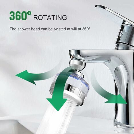 Filtres à eau 2 pièces, robinet d'eau avec filtre à eau à 360