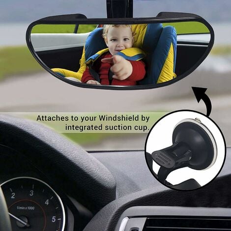 Grand Miroir surveillance bébé voiture - Équipement auto
