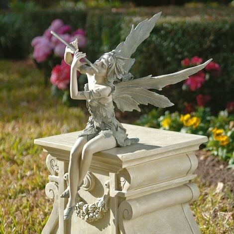 Statuette de Fée en métal rouillé, Piquet Jardin, Figurine décorative, Elfe  Assis sur bâton, 18x15cm (Petit) décoration Fleur[J372] - Cdiscount Maison