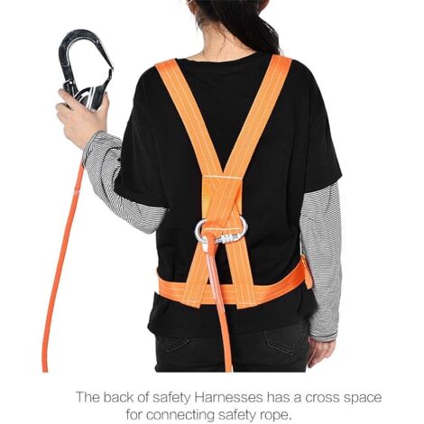 Harnais De Sécurité Anti-Chute Réglable Avec Crochet - Kit Protection Grande Boucle 5m