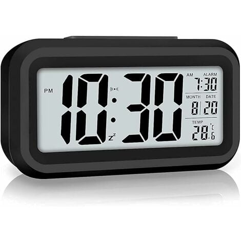 Réveil Matin Numérique Horloge Thermomètre Pliable 2 Types D