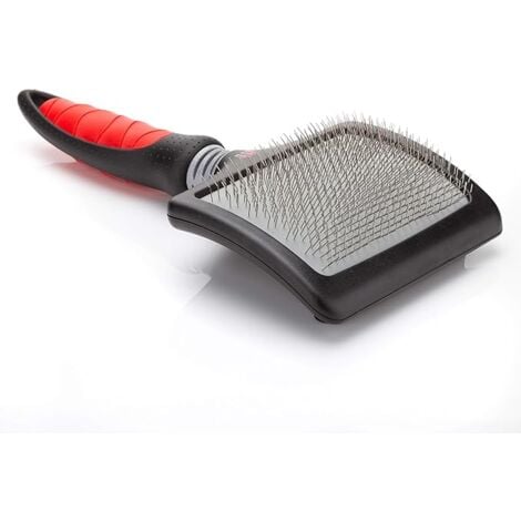 Brosse Carde Progroom Très Grande pour Chien Longueur totale 19cm, longueur du peigne 12cm, largeur 9cm