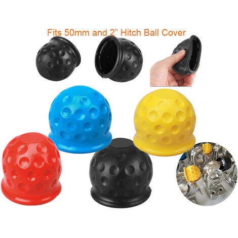 4pcs-Protection pour attelage de remorque Forme balle de golf