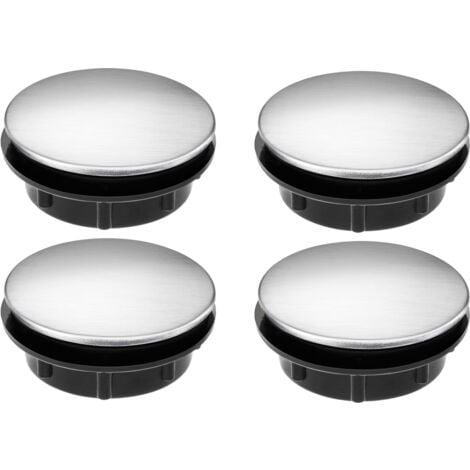 Cache-trou d'évier de cuisine en acier inoxydable, noir, 5,1 cm, bouchon de  trou pour robinet d'évier de cuisine étanche
