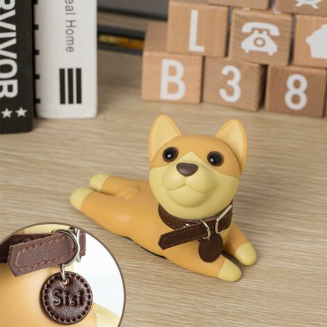 Butée de porte en silicone Shiba Inu, butée de porte en forme de chien  mignon, adaptée
