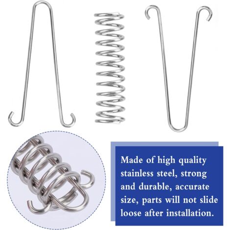 Lot De 4 Ressorts De Voile D'ombrage Et 8 Petits Mousquetons, Ressorts