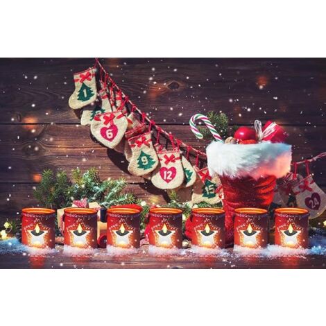 Lot de 6 Lumières Bougies à LED, Sans Flamme Bougies, Réaliste et Bright, Puissance de la Solaire, Fausses Bougies électriques pour Votive Table Party Anniversaire Mariage Noël