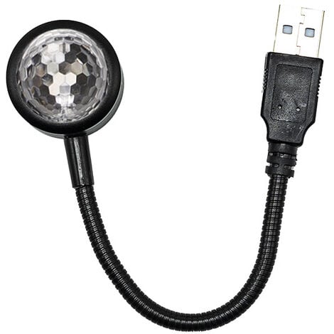 Lampe de Toit pour Voiture, Mini Lumière Voiture Intérieur Romantique LED  avec Commande Vocale et 4 Couleurs 9 Modes de Fonctionnement, Réglable Plug  et Play Lampe USB pour Voiture/Maison/Fête