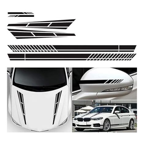2 Autocollants De Protection Pour Montants De Voiture – Motif Samouraï, Finition Mate, Universels