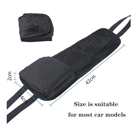 Organisateur Latéral de Siège, Sac de Rangement de Voiture, Support de Téléphone de Siège de Voiture de Poche en Filet pour Tous les Sièges d'auto de Passager Avant pour Voitures, Camions