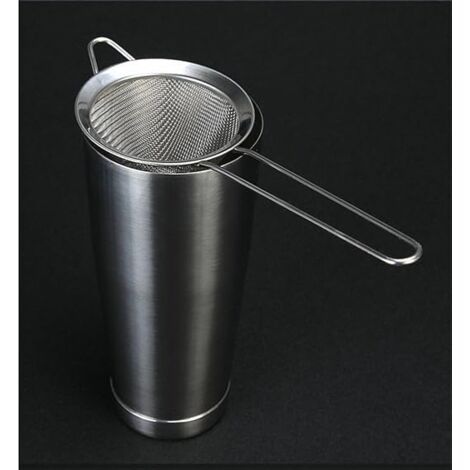 Passoire à cocktail en acier inoxydable avec cuillère à mélanger – Passoire,  tamis en maille fine, tasses à vin, cadeaux pour femmes (argent, taille  unique) : : Maison