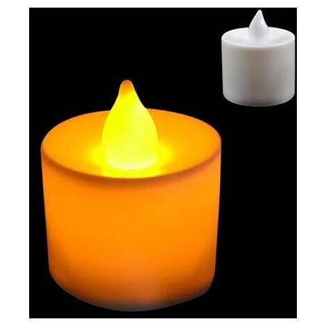 Lot de 24pcs Bougies LED à Piles sans Flamme, Réaliste et Bright, LED Lumières de Thé - Fausses Bougies électriques pour Votive Table Party Anniversaire Mariage Décoration Noël Jaune