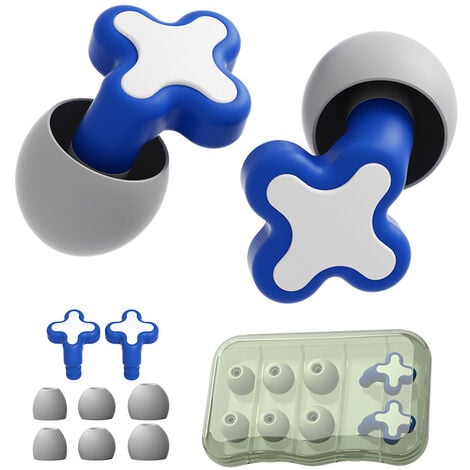 Bleu , Bouchons d'oreille en silicone pour dormir Bouchons d'oreille en  silicone Isolation acoustique Bouchons