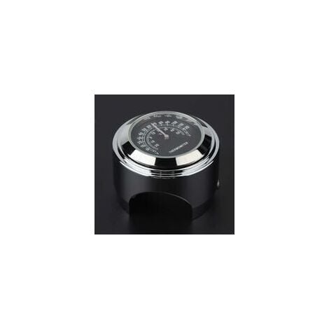 22-25mm (Noir)Thermomètre de Guidon, Accessoires de température pour Montage  de Guidon de Moto étanches