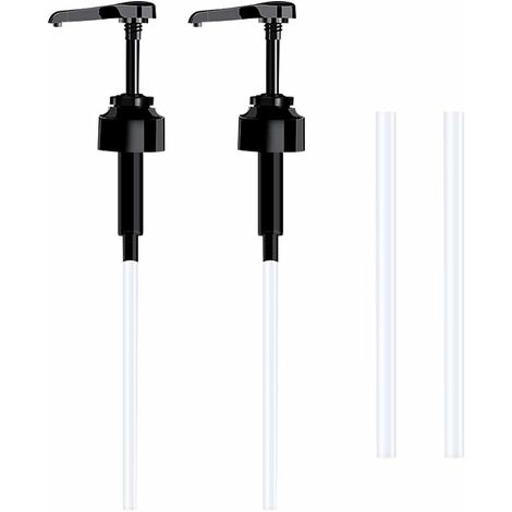 Lot De 2 Pompes Doseuses Pour Sirop - Compatible Bouteille Monin 1L - Débit 10 Ml, Réutilisable, Pour Bar, Maison, Cafés
