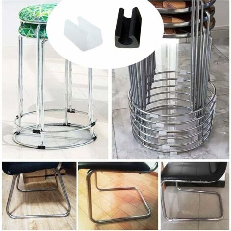 Sourcingmap 20pcs Patin Pied Chaise Tube Rond Embout Tube