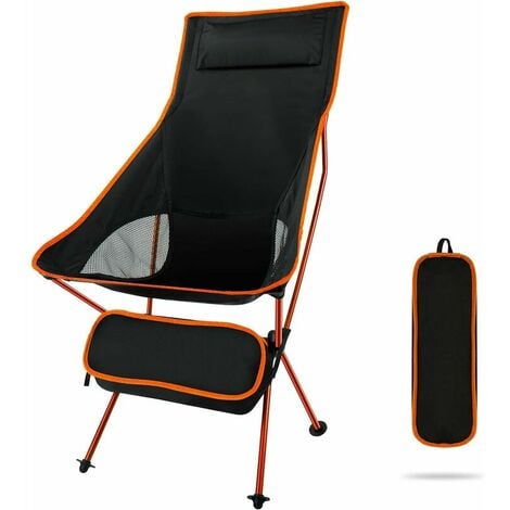WOLTU-Chaise de pêche pliante, chaise d'extérieur légère avec porte-gobelet  de repos pour sauna, sac de rangement pour la randonnée, le pique-nique, la  plage, le camping
