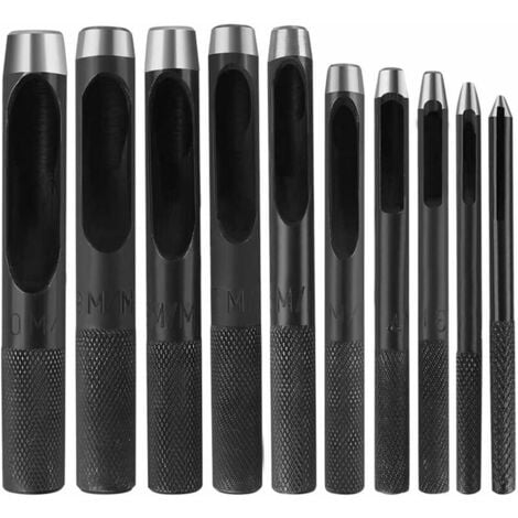 Poinçon cuir 9pcs - 2.5 3 4 5 6 7 8 9 10mm