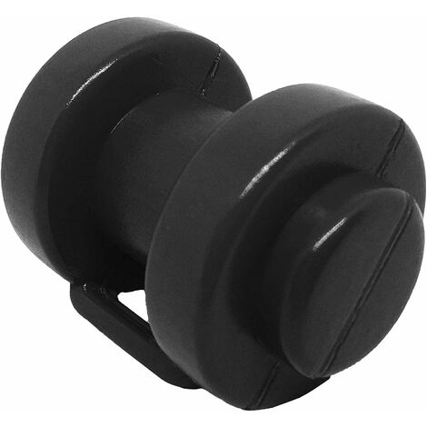 Gedotec Lot De 100 Capuchons Ronds Pour Meubles - Noir