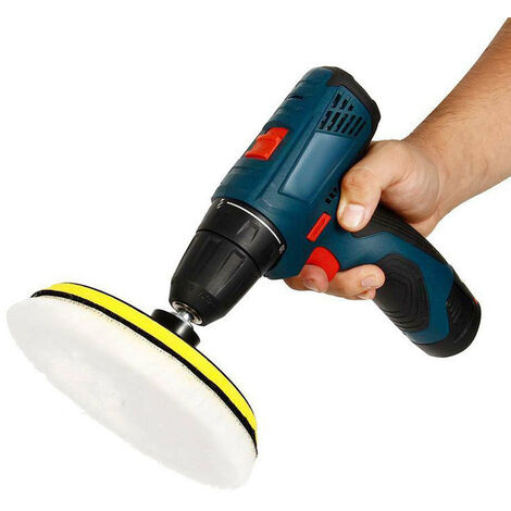 Tampon Polissage Kit Polissage Voiture Kshineni 7 Pièces - Tampons Laine 80mm Pour Perceuse M10 Tampons Polissage