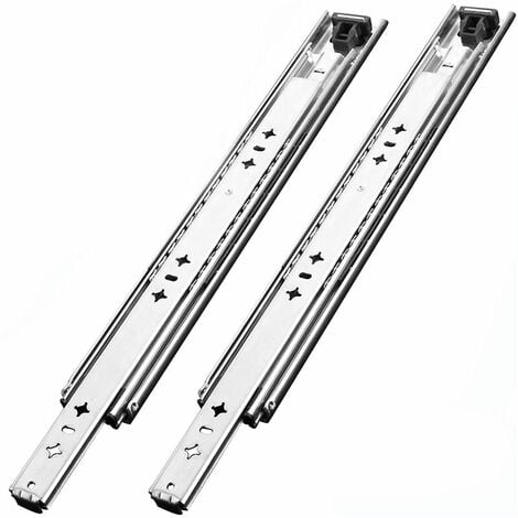 Glissières pour tiroirs Glissière à billes à fermeture automatique  Glissières pour tiroirs 45mm à extension totale 400mm 6 pièces