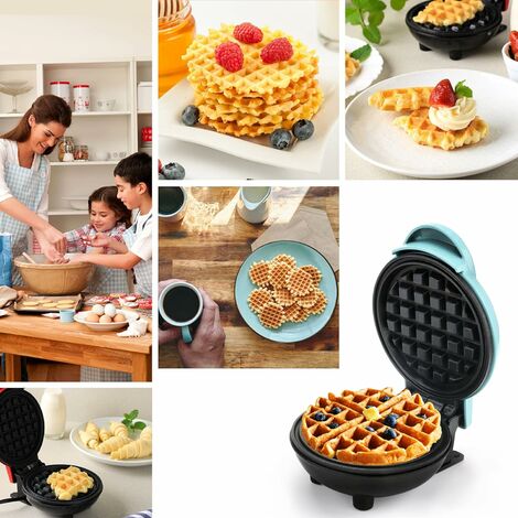 Mini Gaufrier Rond Electrique - Croque-monsieur - Cadeau Pour Famille