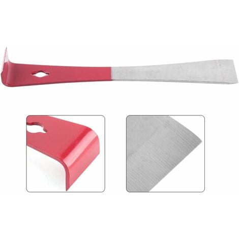 Outil Ruche Lève-Cadres(Rouge), Grattoir Multifonction Outil Apiculture en Acier Inoxyable pour Apiculteur