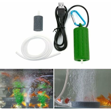 Pompe à Oxygène USB, Pompe à Air D'aquarium Rechargeable Pour La